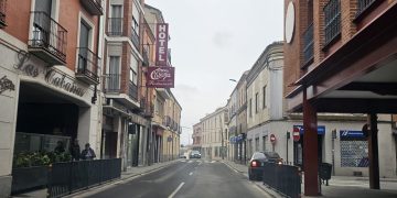 La céntrica calle del Carmen de Peñaranda, en obras desde el lunes: aceras más amplias y un tramo de un único sentido