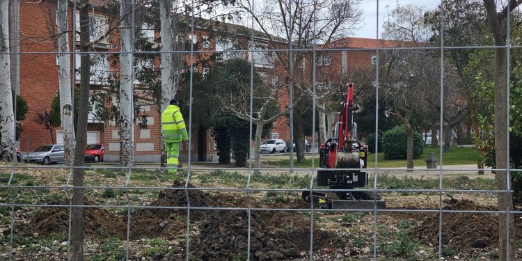 Peñaranda retoma las obras del parque de Los Jardines un año después de su inicio con una segunda fase de la remodelación