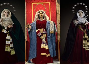 Misericordia, Esperanza y Soledad: las tres imágenes marianas de Peñaranda que ya lucen de hebreas en la iglesia parroquial