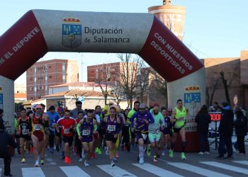 Roberto Jiménez y María José Carpio ganan la X edición de la Doble Milla Solidaria en Peñaranda en una intensa tarde deportiva