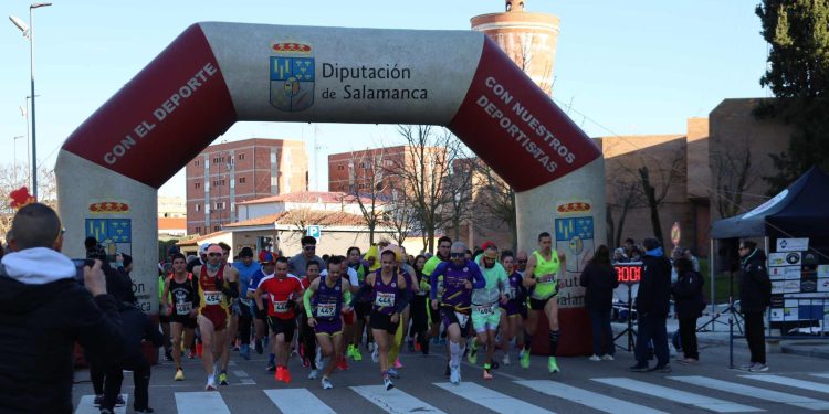Roberto Jiménez y María José Carpio ganan la X edición de la Doble Milla Solidaria en Peñaranda en una intensa tarde deportiva