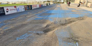 Peñaranda invertirá finalmente medio millón de euros en la pista de atletismo del polideportivo tras ampliar este año la financiación