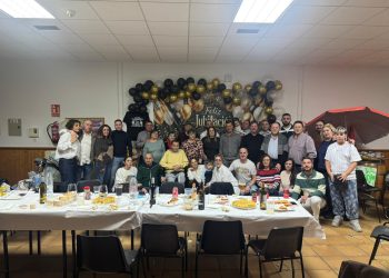 Arcadio Pinto Rodero «se baja del andamio» y celebra su jubilación con familiares y amigos en El Campo de Peñaranda