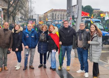 Agricultores de Cantalpino participan en la tractorada de Madrid para protestar por los recortes de la PAC y el acuerdo Mercosur