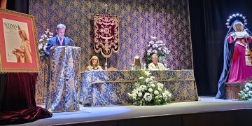 Sergio García Saseta presenta el cartel de la Semana Santa en Peñaranda: «Algunos quizá solo veréis a la Virgen de la Soledad, pero está todo Peñaranda, toda vuestra historia»