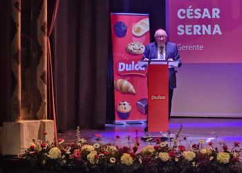 César Serna en la V gala anual de Dulca en Peñaranda: «gracias al esfuerzo y trabajo de todos somos un gran equipo de Primera División en la alimentación, no lo dudéis ni olvidéis»