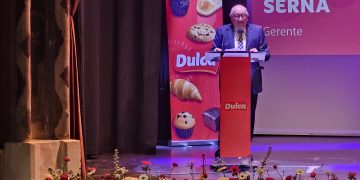 César Serna en la V gala anual de Dulca en Peñaranda: «gracias al esfuerzo y trabajo de todos somos un gran equipo de Primera División en la alimentación, no lo dudéis ni olvidéis»