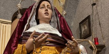 Nuestra Señora de las Lágrimas viste ya de hebrea en Peñaranda de cara al tiempo litúrgico de la Cuaresma que empieza mañana