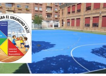 228 firmas en un día para apoyar la petición de un espacio techado para Educación Física en el colegio Unamuno en Peñaranda