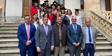 El alumnado de la AFE sociosanitaria de Macotera recibe en Salamanca los certificados de su formación