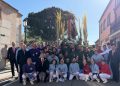 La procesión de los Ramos abre la Semana Santa en Peñaranda en un primer desfile marcado por el intenso frío a pesar del sol