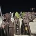 Hábitos franciscanos y el Santísimo Cristo de la Agonía invitan al recogimiento y oración en el Lunes Santo de Peñaranda