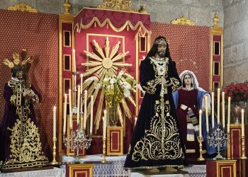 Jesús de Medinaceli estrena en Peñaranda túnica y peluca de pelo natural para el triduo que comienza hoy en la iglesia parroquial