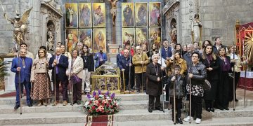 Peñaranda celebra el Domingo de Lázaro con la tradicional fiesta del centenario cabildo y cofradía del Santo Cristo de la Cama