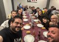 La banda de cornetas y tambores de la Hermandad de Cofradías de Peñaranda cierra la temporada con una cena de confraternidad