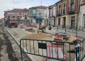 Así avanzan en Peñaranda los trabajos en la céntrica calle del Carmen superado ya el ecuador del plazo para su ejecución