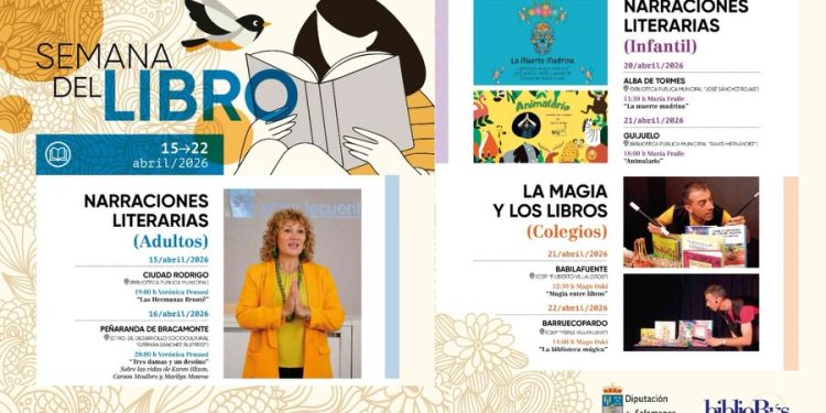 La Diputación trae la Semana del Libro a Peñaranda y Babilafuente con narraciones literarias para adultos y magia en el colegio