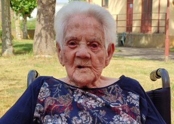 Presentación García González celebra en Alaraz sus 104 años de vida en un bonito día donde no han faltado tarta ni felicitaciones
