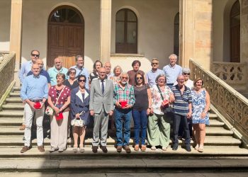 El villorejo Saturnino Villardón, entre los 35 trabajadores jubilados que han sido homenajeados hoy por la Diputación de Salamanca