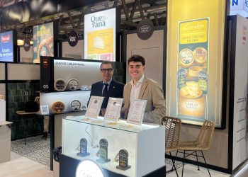Quesos Carlos Navas, la empresa peñarandina que participa estos días en la prestigiosa Feria Tuttofood de Milán, en Italia