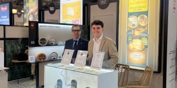 Quesos Carlos Navas, la empresa peñarandina que participa estos días en la prestigiosa Feria Tuttofood de Milán, en Italia