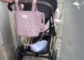Transitar con un carrito de bebé por la Ronda de las Cruces, en Peñaranda, un auténtico ejercicio de riesgo por el intenso tráfico