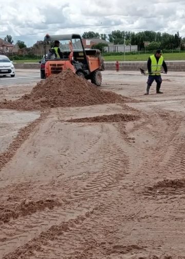 Villoria sufre las peores consecuencias de una gran tormenta que ha dejado anegada toda la red de desagües de la localidad