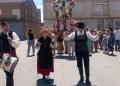 Villoruela despide al Santo Cristo de la Esperanza hasta las fiestas de julio y le honra con misa, procesión y subasta de banzos