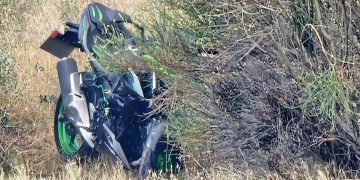 Un accidente de moto en la A-50, a su paso por Peñaranda, deja herida a su conductora, que ha sido trasladada al Hospital
