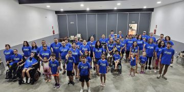 La gran «familia» de Aerscyl elige Huerta para disfrutar de una jornada de confraternidad con actividades y comida en el albergue