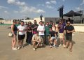Miembros de la banda de la Hermandad de Cofradías de Peñaranda presencian en Zamora el I certamen de bandas Vulgo