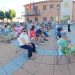 La plaza Mayor de Paradinas de San Juan se llena de aplausos en el recital del grupo de canto y percusión de la localidad