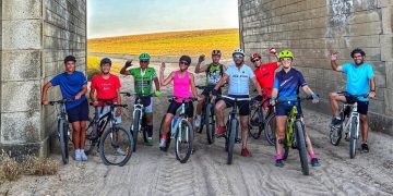 Las bicicletas son para el verano, también en Peñaranda: las nuevas rutas estivales en BTT comienzan con notable aceptación