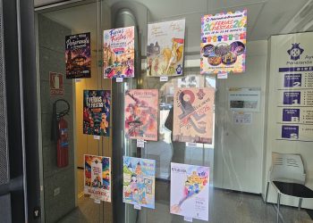 Los 10 carteles que han optado a anunciar las Ferias y Fiestas de Peñaranda pueden verse ya en el zaguán del Ayuntamiento