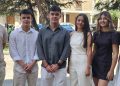 Peñaranda presenta su corte juvenil de las Ferias y Fiestas 2026 formada por María y Bruno, Nerea y Darío, Alejandro y Tania