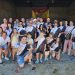 Apoteosis festivas en Mancera de Abajo con la algarabía de las peñas en un gran desfile animado por la charanga Los del Lío