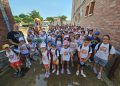 Buscando a Frozen en Peñaranda: su creador, Blas Madrid, recibe a los niños y niñas de los campamentos urbanos del CID