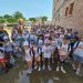 Buscando a Frozen en Peñaranda: su creador, Blas Madrid, recibe a los niños y niñas de los campamentos urbanos del CID