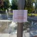 Una fuente de chorros en Peñaranda exclusivamente para uso humano: el Ayuntamiento pone carteles en el parque Los Jardines