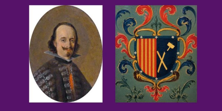 Las armas de los Bracamonte, en la iglesia salmantina de San Martín de Tours aunque «pintadas de manera extraña»