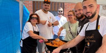 Macarrones y penaltis animan la primera jornada festiva en Mancera de Abajo que se prepara para un intenso fin de semana