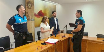 La Policía Local de Peñaranda completa su estructura de mando con la toma de posesión de Alberto Repila como nuevo Oficial