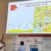 Peñaranda, representada por Fran Díaz en la presentación en Valladolid de la III edición de la Vuelta Ciclista a Castilla y León