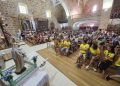 Una multitudinaria ofrenda floral en Villoruela a la Virgen del Carmen y al Cristo de la Esperanza abre las fiestas patronales
