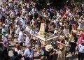 Macotera vive el día más esperado del año en el que desde las 13:00 horas baila a San Roque en su recorrido por la localidad