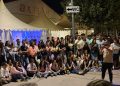Ambientazo de madrugada en Peñaranda con el concurso que buscó al más bobo de las 50 carpas en el «barrio» de las peñas