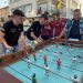 Más de 150 partidas solidarias a favor de Acopedis en Peñaranda en el campeonato de futbolín de la peña Los Flamencos