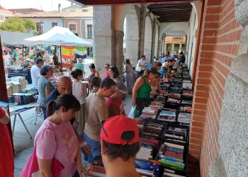 El Mercadillo de Libros Olvidados busca dar una segunda vida a cientos de ejemplares en Peñaranda con gran éxito de público