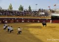 Susto en Macotera con la cogida a Manuel Jiménez en el concurso de recortes goyesco que tuvo que ser operado en la misma plaza