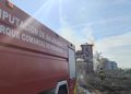 Bomberos colaboradores de Peñaranda se suman a la extinción de un importante incendio junto al río en Santa Marta de Tormes